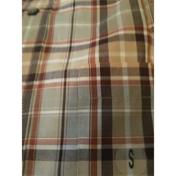 Saddlebred Plaid Button-Up Shirt Casual Collared Mens Size S Multi-Color - Picture 5 of 11